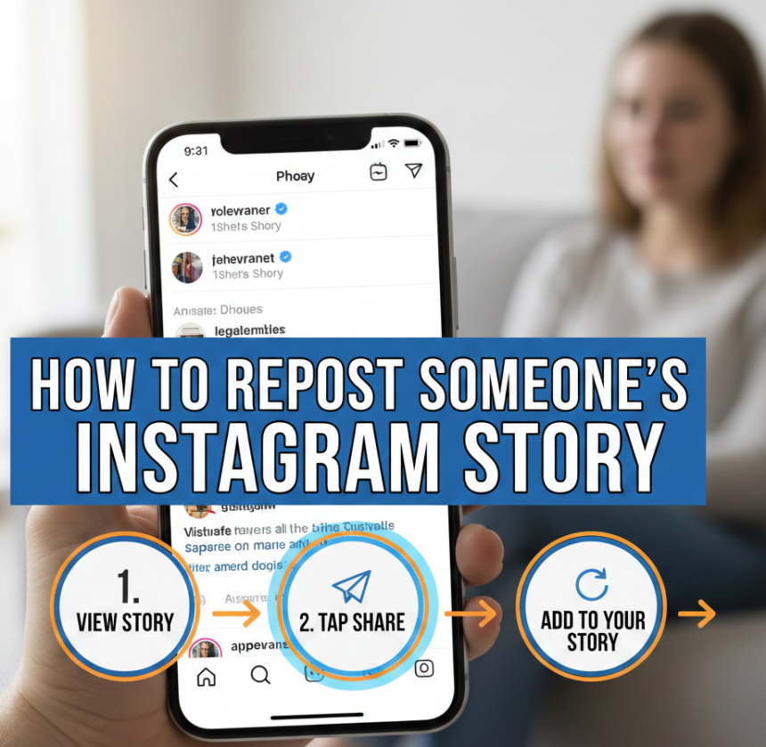 How to repost someone's instagram story?