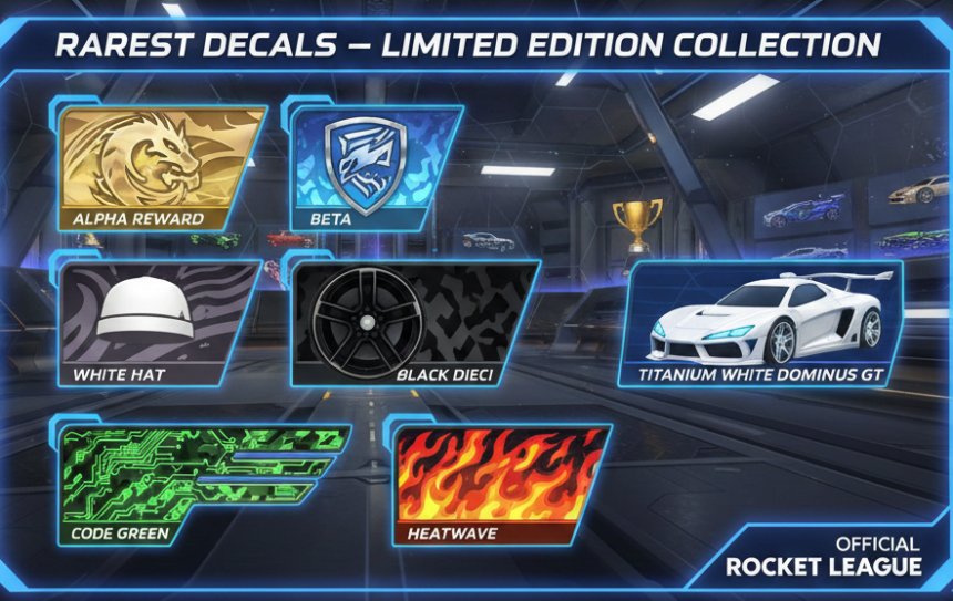 Where Can You Find the Rarest Decals in Rocket League?