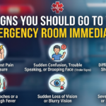 Signs You Should Go to the Emergency Room Immediately