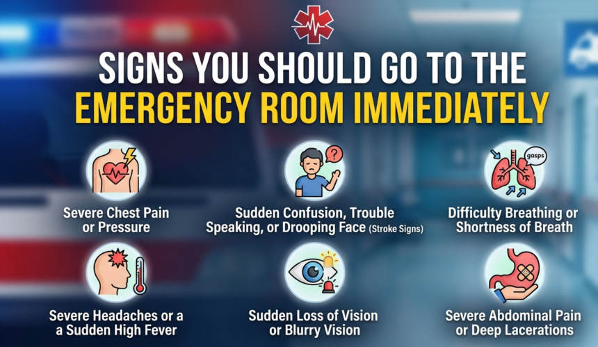 Signs You Should Go to the Emergency Room Immediately
