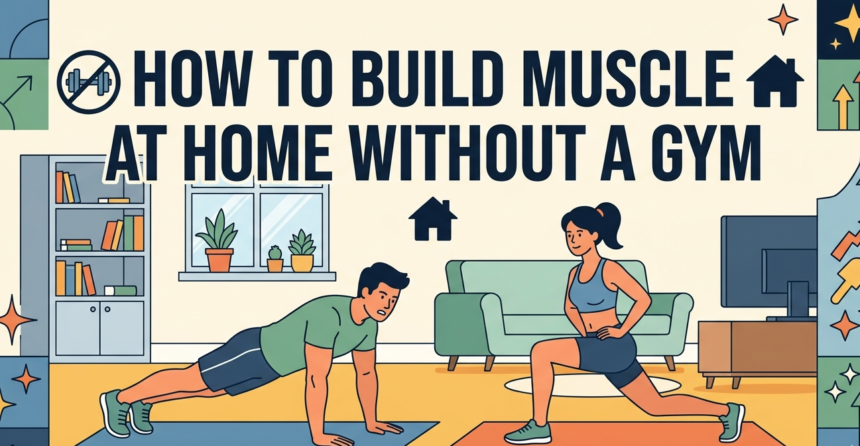 How to Build Muscle at Home Without a Gym