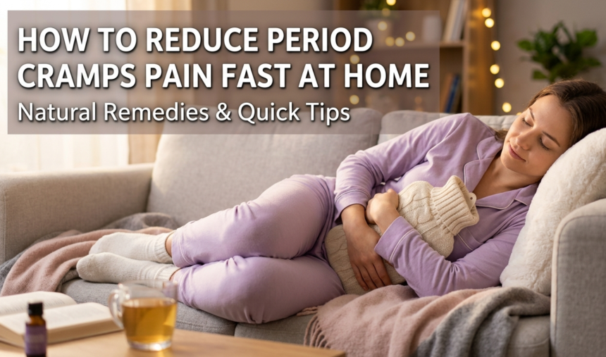 How to Reduce Period Cramps Pain Fast at Home