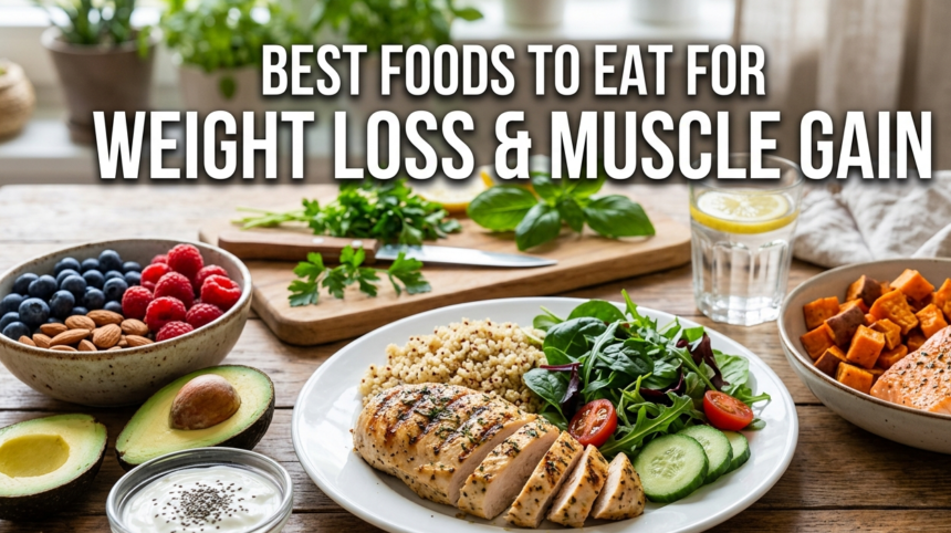 Best Foods to Eat for Weight Loss and Muscle Gain