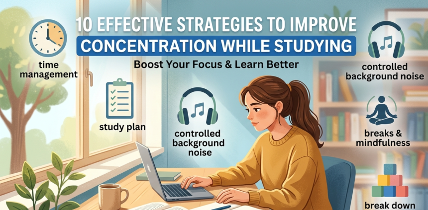 10 Effective Strategies to Improve Concentration While Studying